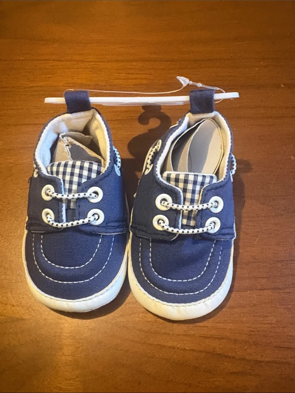 Tommy Bahama Navy and White Baby Boat Shoes